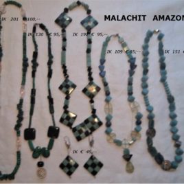 Ketten Malachit & Amazonit